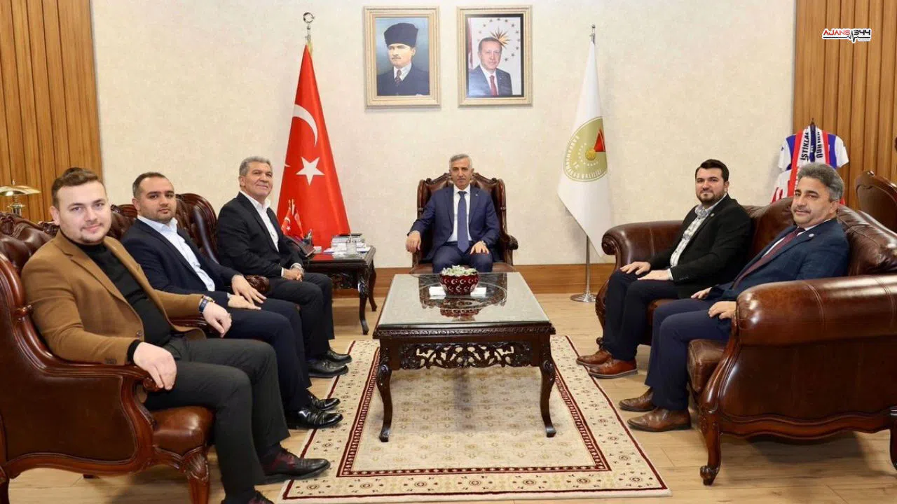 Vali makamında sendika ve dernek temsilcileri ağırlandı