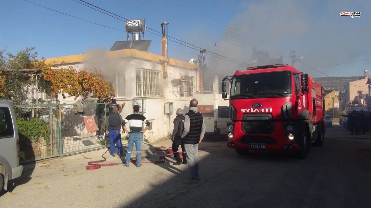Sobadan sıçrayan alevler iki kardeşin canına mal oldu