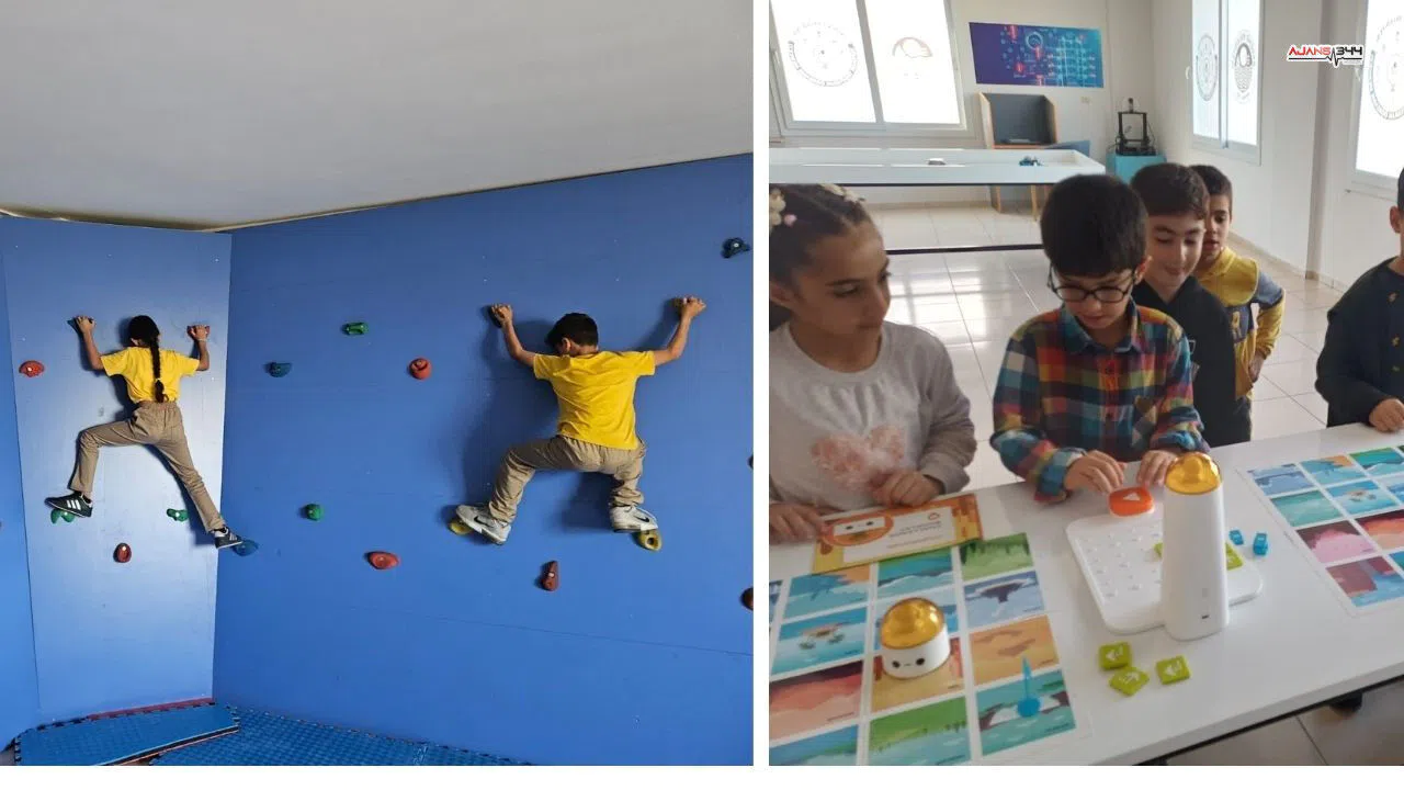 Öğrenciler yaparak yaşayarak öğrenme merkezinde becerilerini geliştiriyor