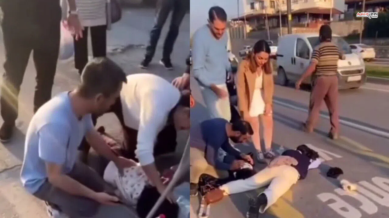 Yaya Geçidinde Anne ve 2 Çocuğa Araç Çarptı