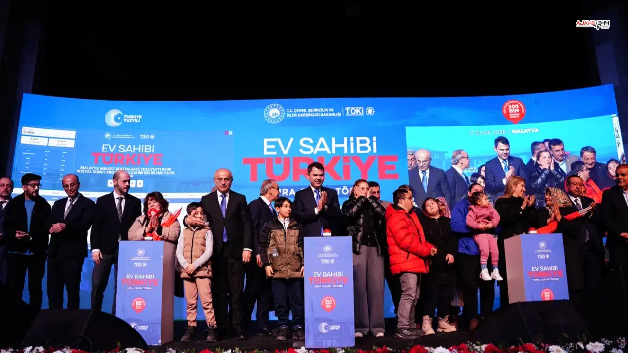 10 bin konut için kuralar çekildi