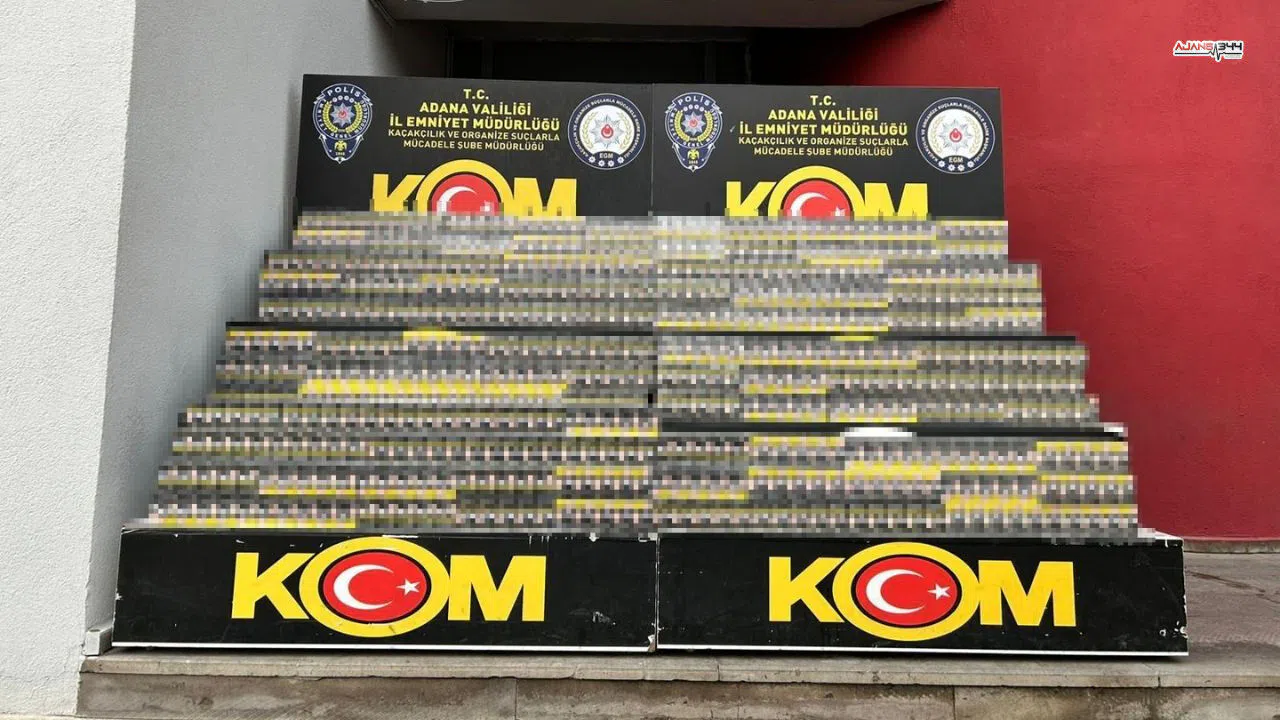 Polis operasyonunda 10 bin paket kaçak sigara ele geçirildi
