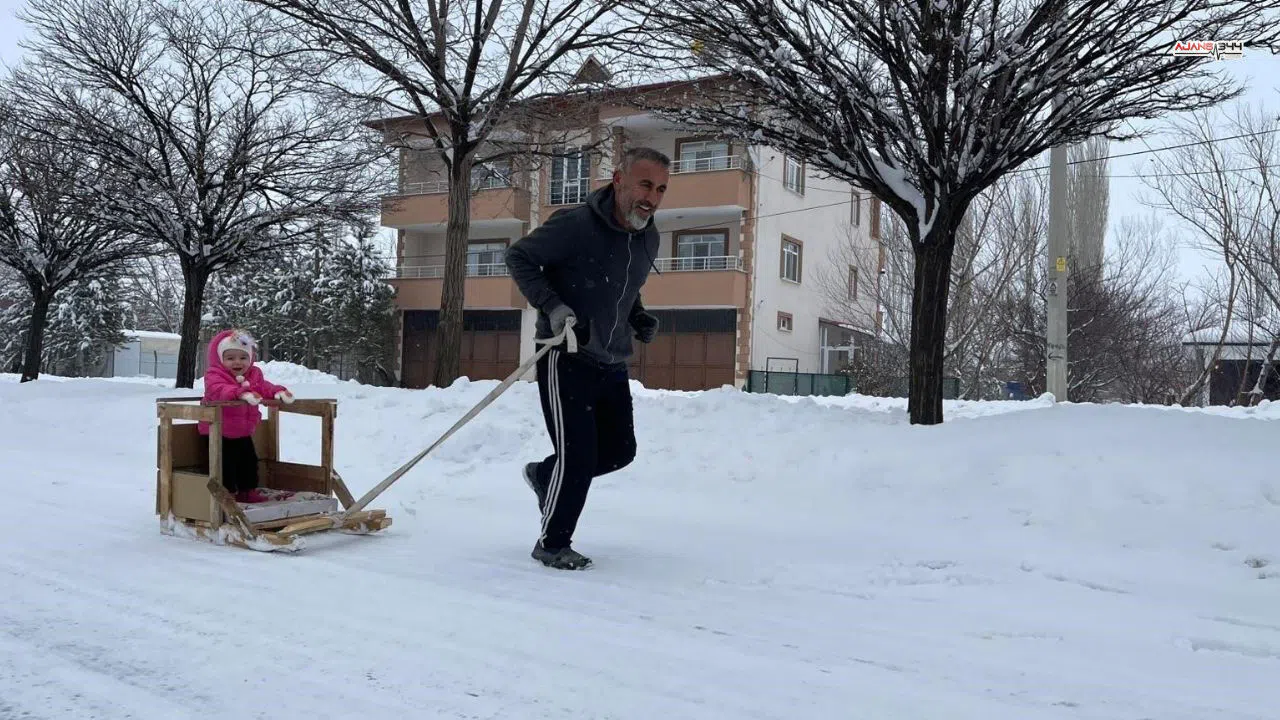 Afşin’de Karlı Yollarda Sıra Dışı Antrenman