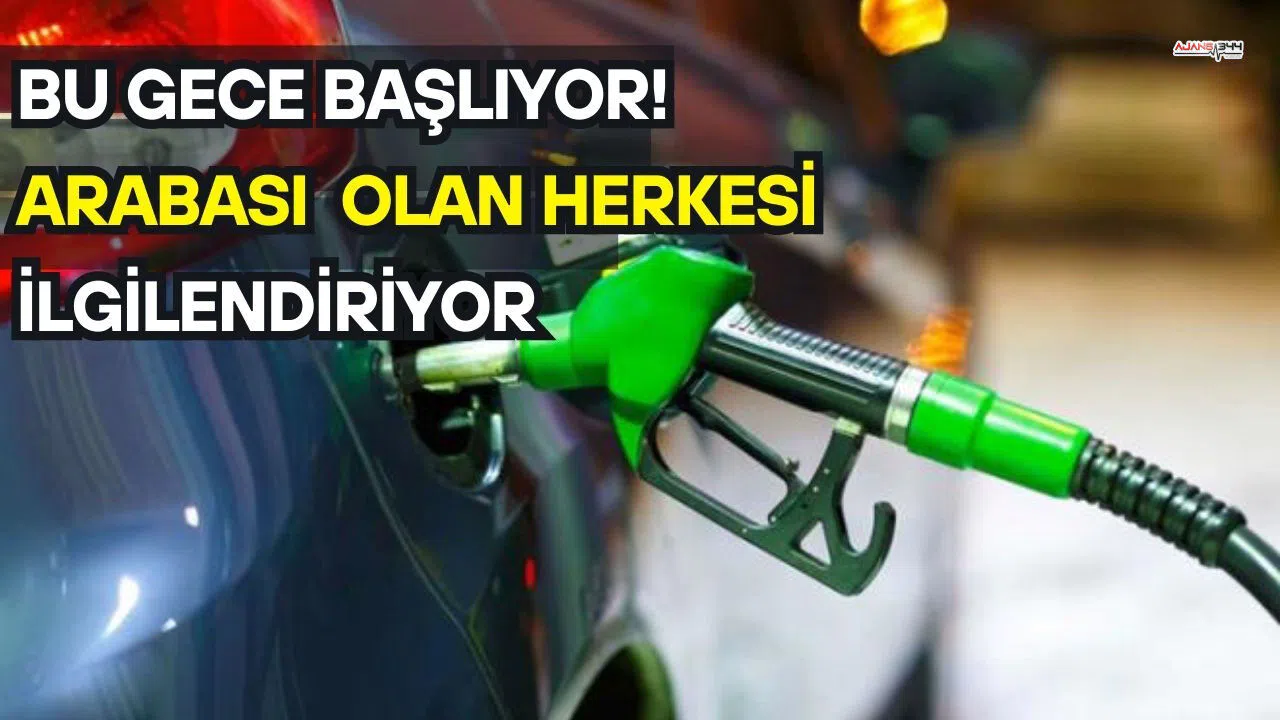 Bu Gece Başlıyor! Arabası Olan Herkesi İlgilendiriyor