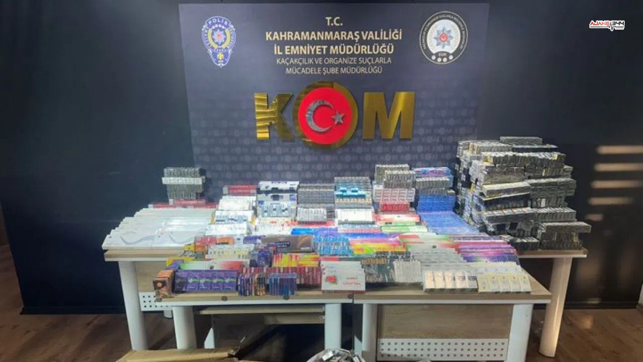 KOM Operasyonunda Kahramanmaraş'ta Binlerce Kaçak Ürün Ele Geçirildi