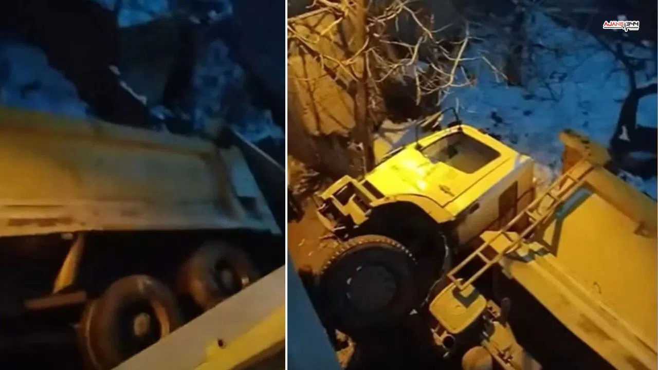 Kahramanmaraş'ta kontrolden çıkan kamyon devrildi