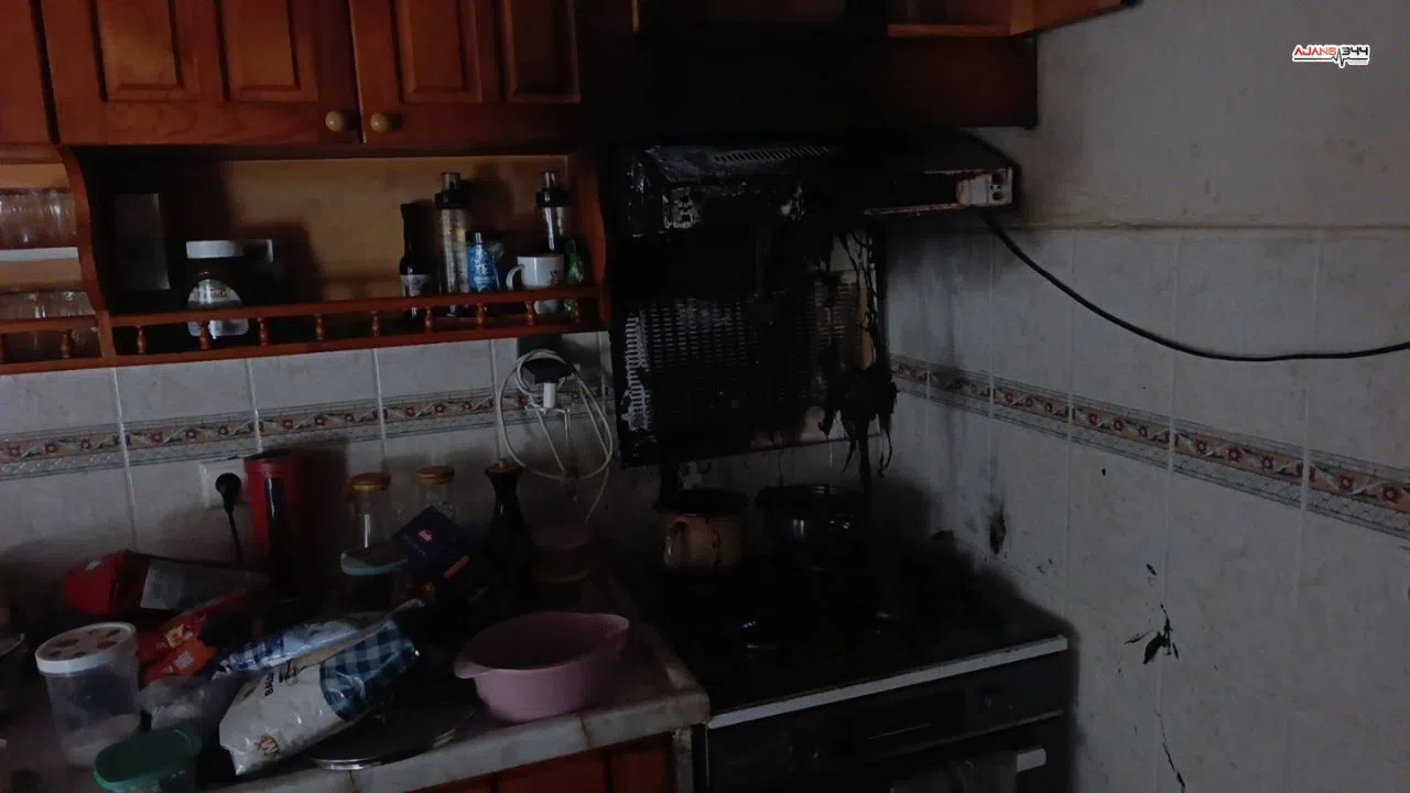 Unutulan fritöz apartmanda yangına neden oldu
