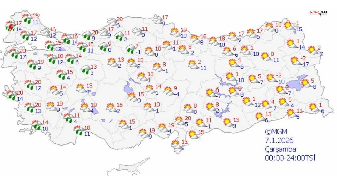 Yurdun büyük bölümünde sağanak ve fırtına etkili olacak