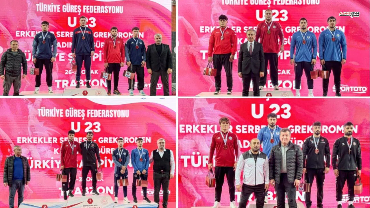 Kahramanmaraşlı Güreşçiler Türkiye Şampiyonası’na Damga Vurdu