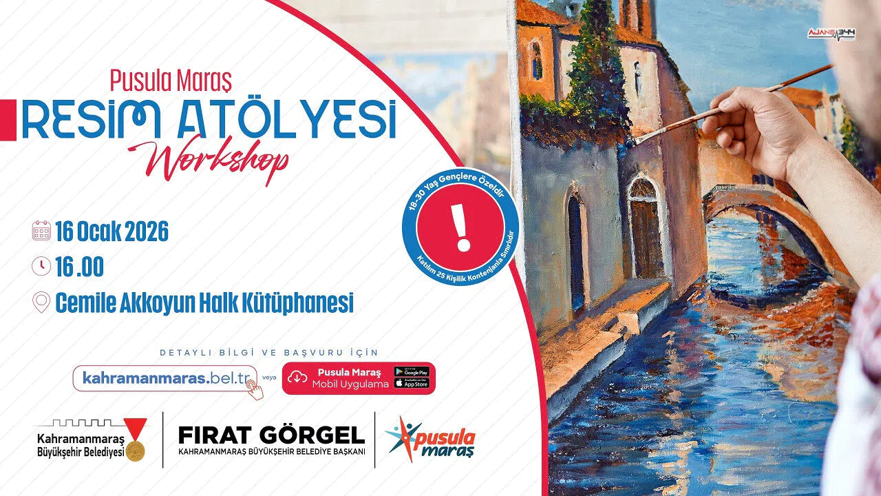 Kahramanmaraş’ta gençler Pusula Maraş’ta sanatla buluşuyor
