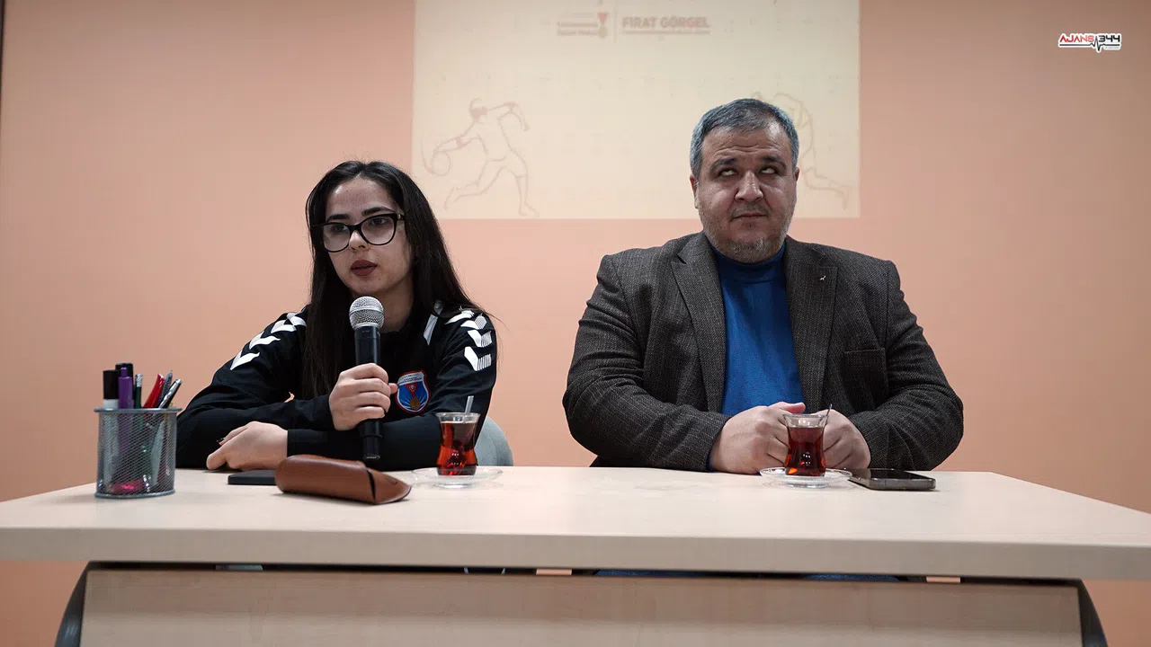 Kahramanmaraş’ta şampiyon sporcu Fatma Gül Güler, gençlerle goalball deneyimini paylaştı