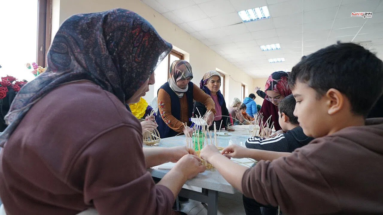 Kahramanmaraş’ta sepet atölyesiyle aile bağları güçleniyor