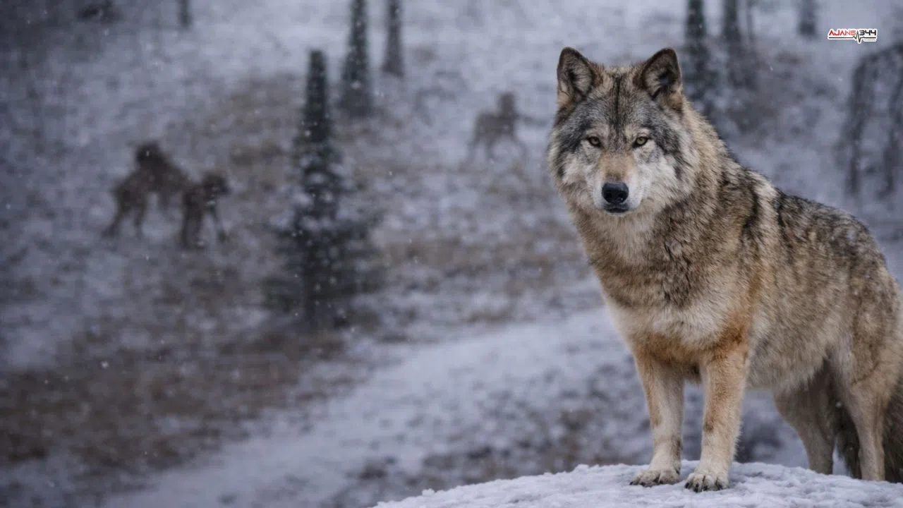 Çağlayancerit’te Aç Kalan Kurtlar İlçe Merkezine İndi