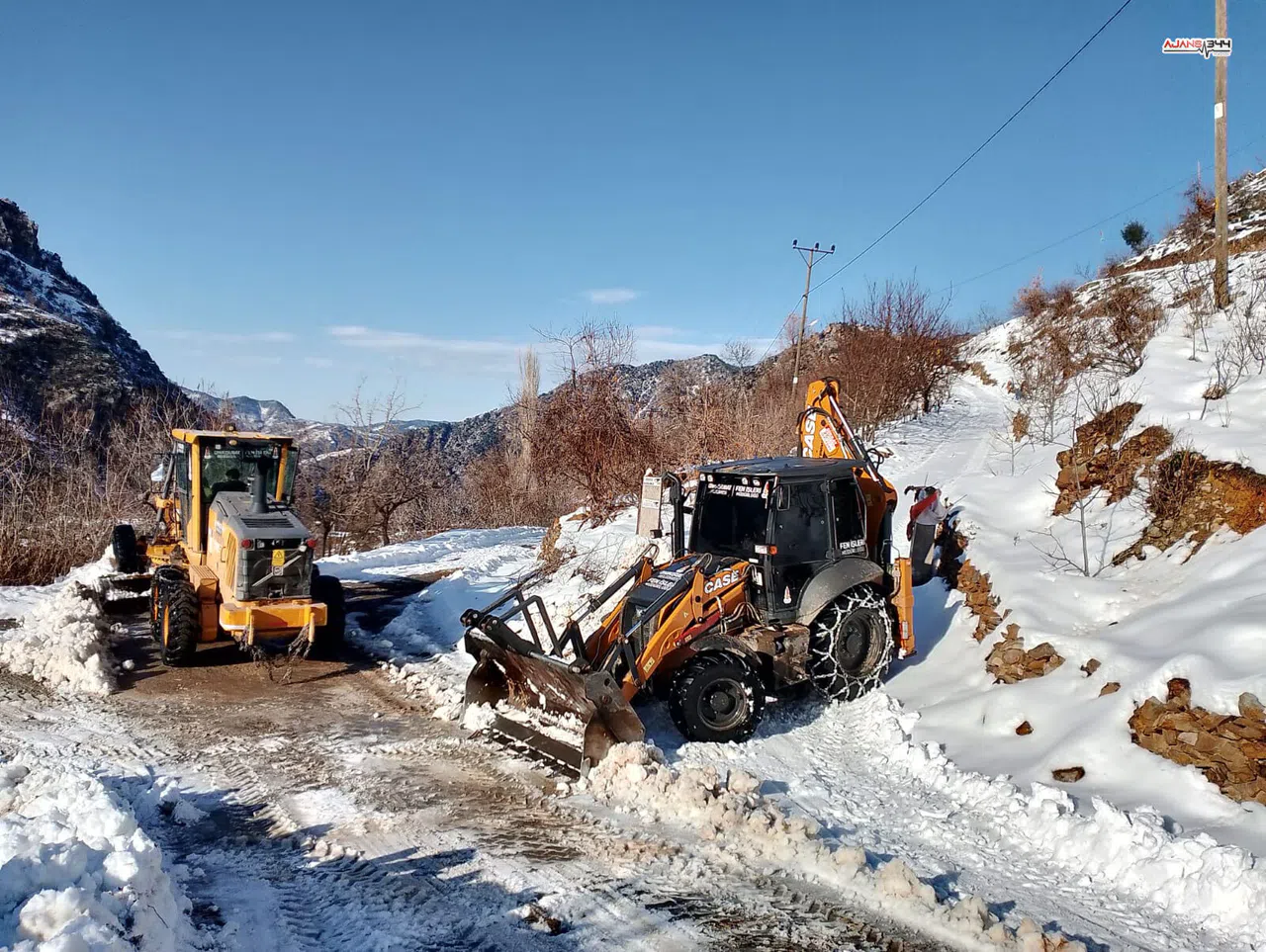 Onikişubat’ta kırsal mahallelere 7/24 karla mücadele desteği