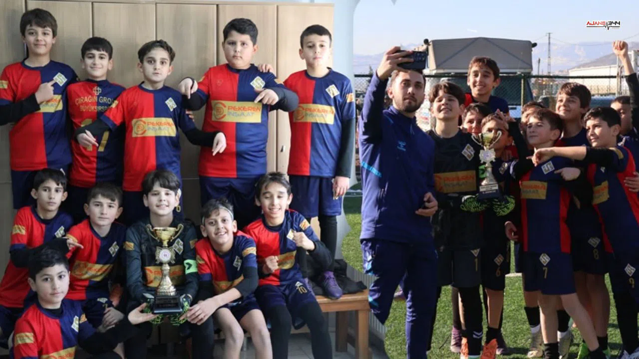 Büyüksırspor, U12 Ligi'nde kupayı kaldırdı