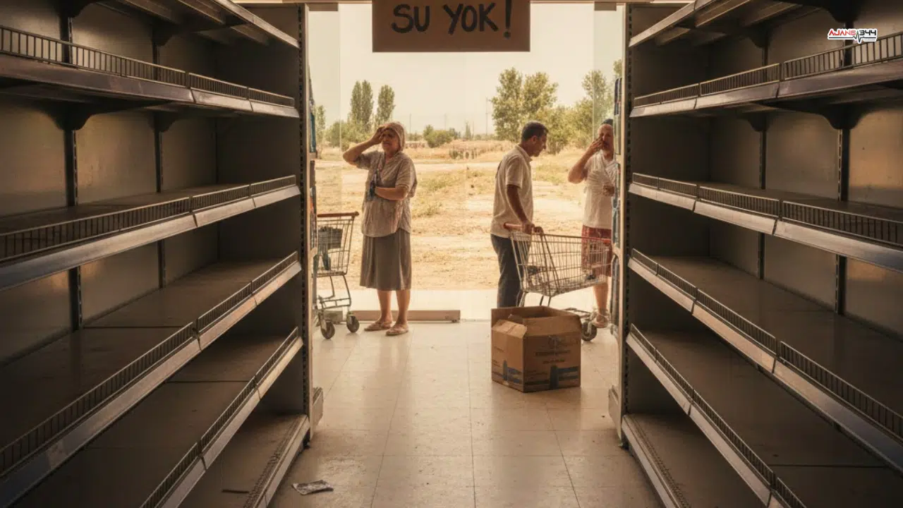 2,5 Gündür Susuz Kalan Kastamonu'da Marketlerde Su Kalmadı