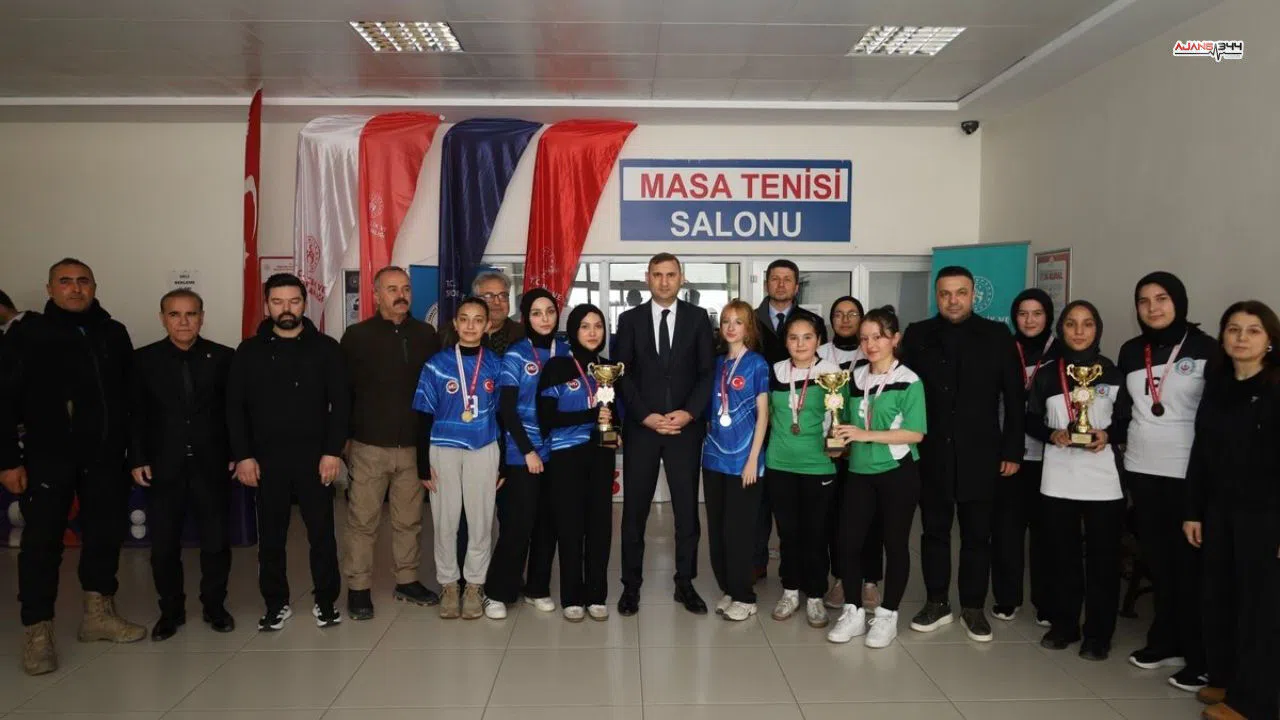 Okul sporları masa tenisi müsabakaları tamamlandı