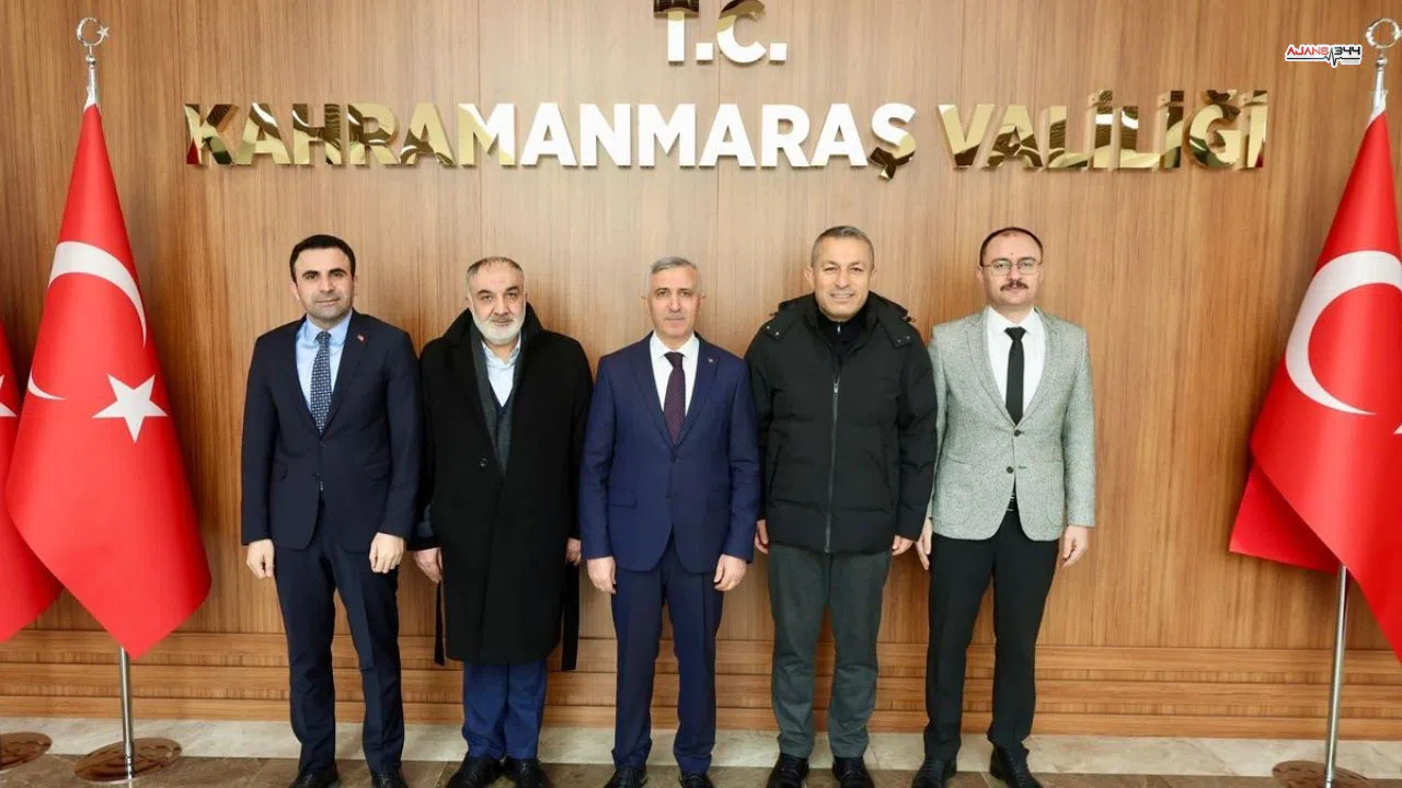 Kahramanmaraş Valisi Ünlüer, Trabzon'a atanan Vali Şahin'i makamında ağırladı