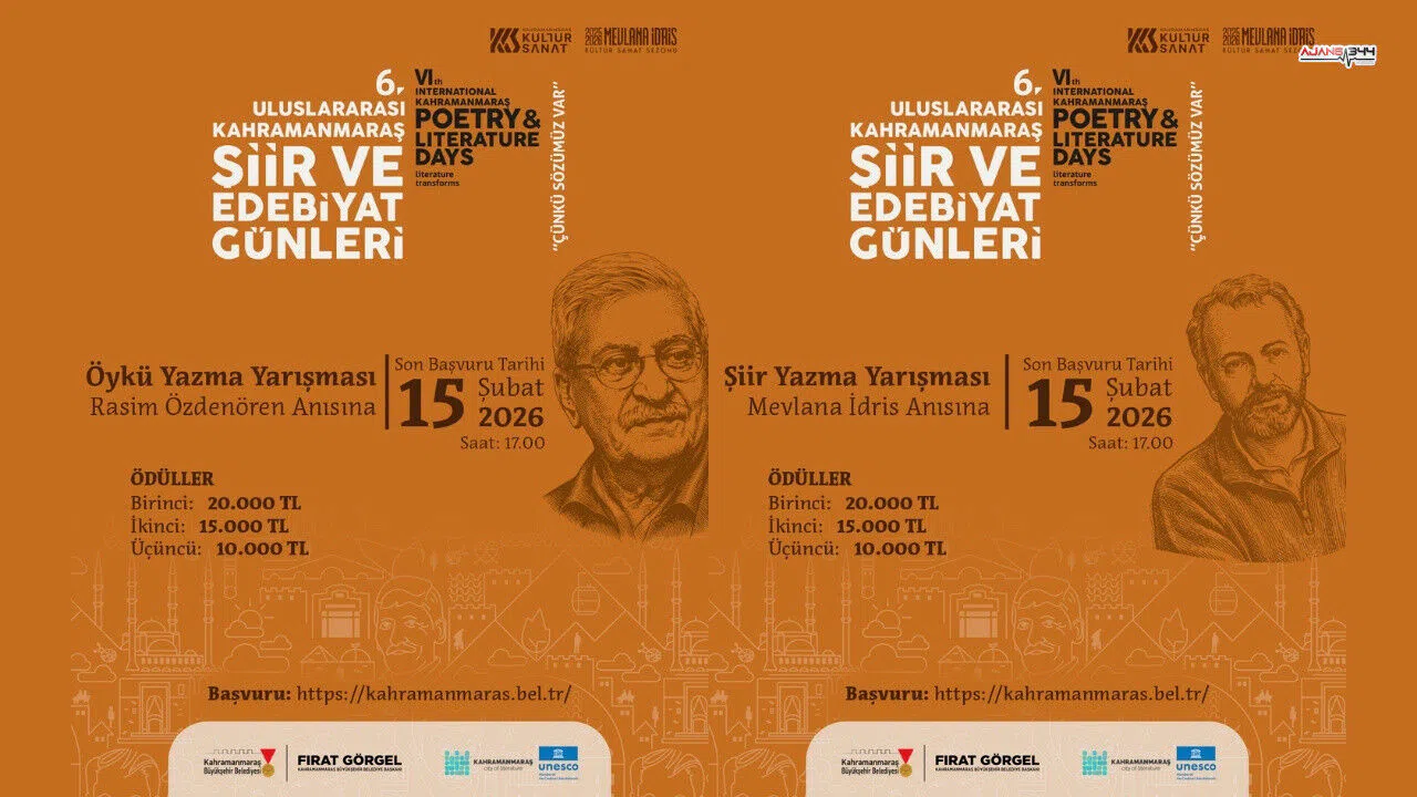 Kahramanmaraş'ta Kalemine güveniyorsan bu yarışmayı kaçırma: başvuru için son günler