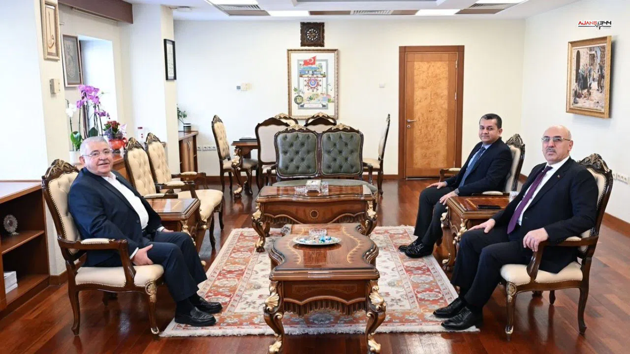 Hanefi Mahçiçek KSÜ Rektörü Ak'ı ziyaret etti