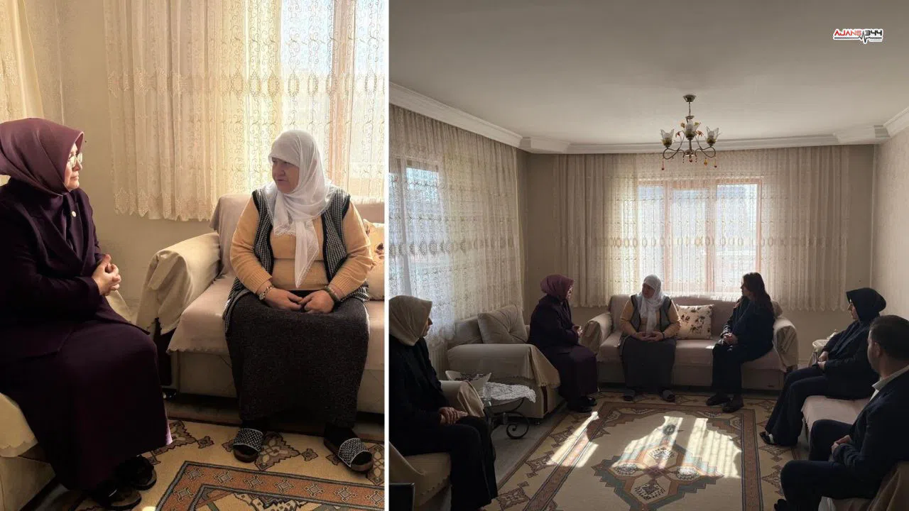 AK Partili Vekillerden Deprem Şehidi Ailesine Vefa Ziyareti