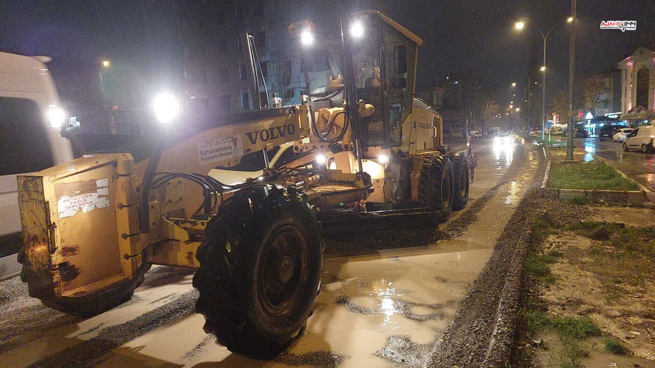 Kahramanmaraş’ta sağanak yağış sonrası ekipler sahada