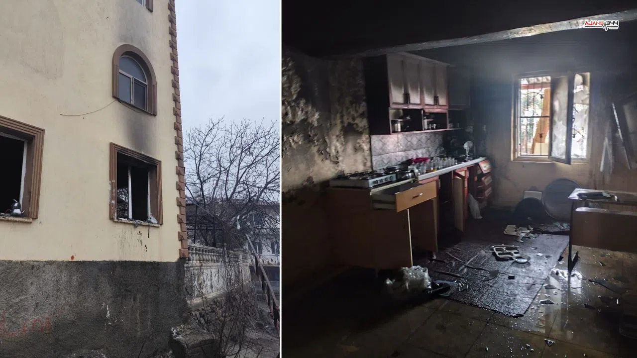 Camide çıkan yangın hasara neden oldu