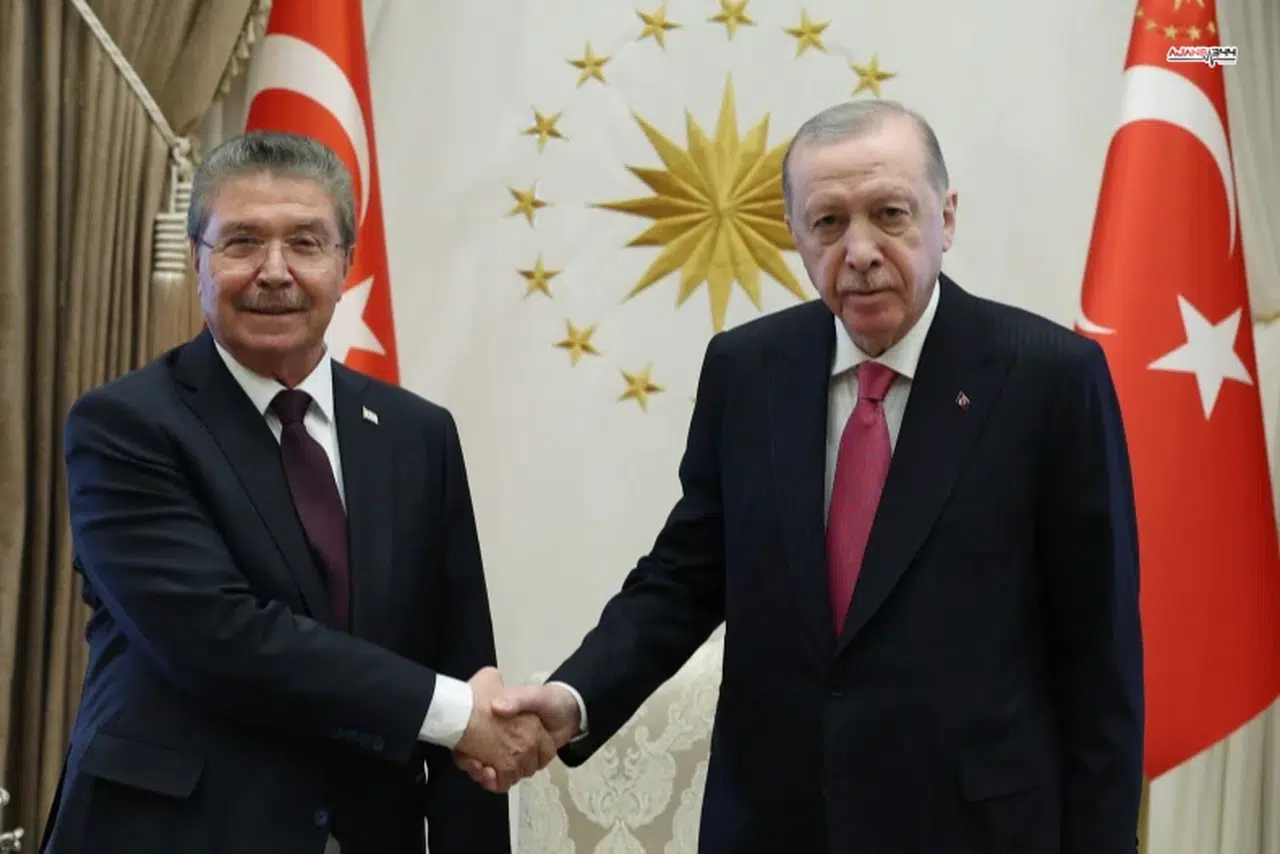 Cumhurbaşkanı Erdoğan, KKTC Başbakanı Üstel'i kabul etti