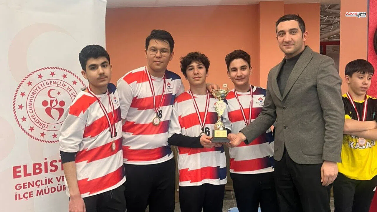 Elbistan’da Okul Sporları Dart Turnuvası Sona Erdi