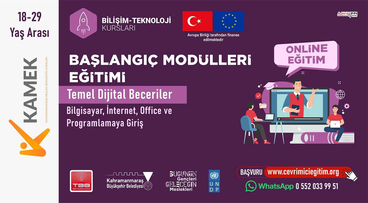 KAMEK’ten dijital eğitim fırsatı: Başvurular başladı!