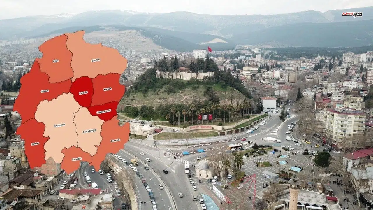 Kahramanmaraş’ta Yüzölçümü En Büyük İlçe Hangisi?