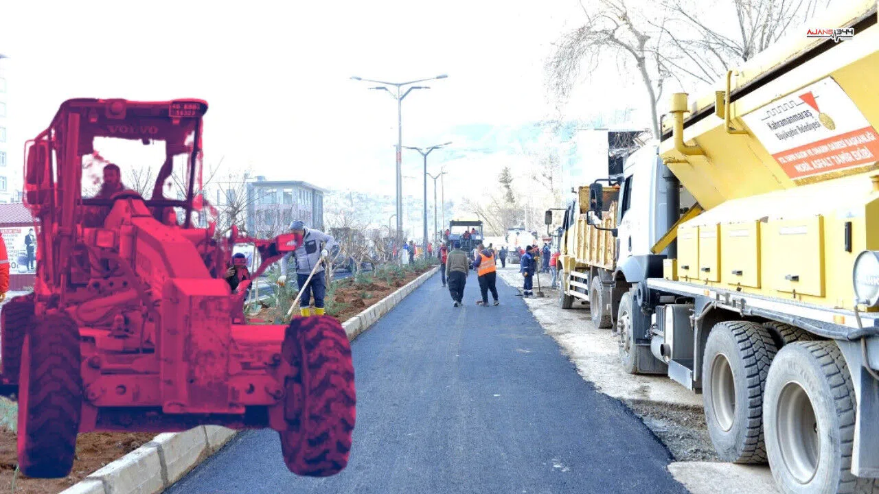 Kahramanmaraş’ta büyük asfalt seferberliği başladı