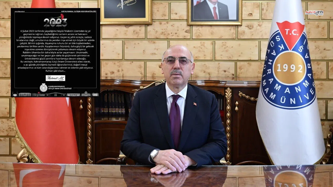 Rektör Mahmut Ak: "Acımız İlk Günkü Gibi Taze"