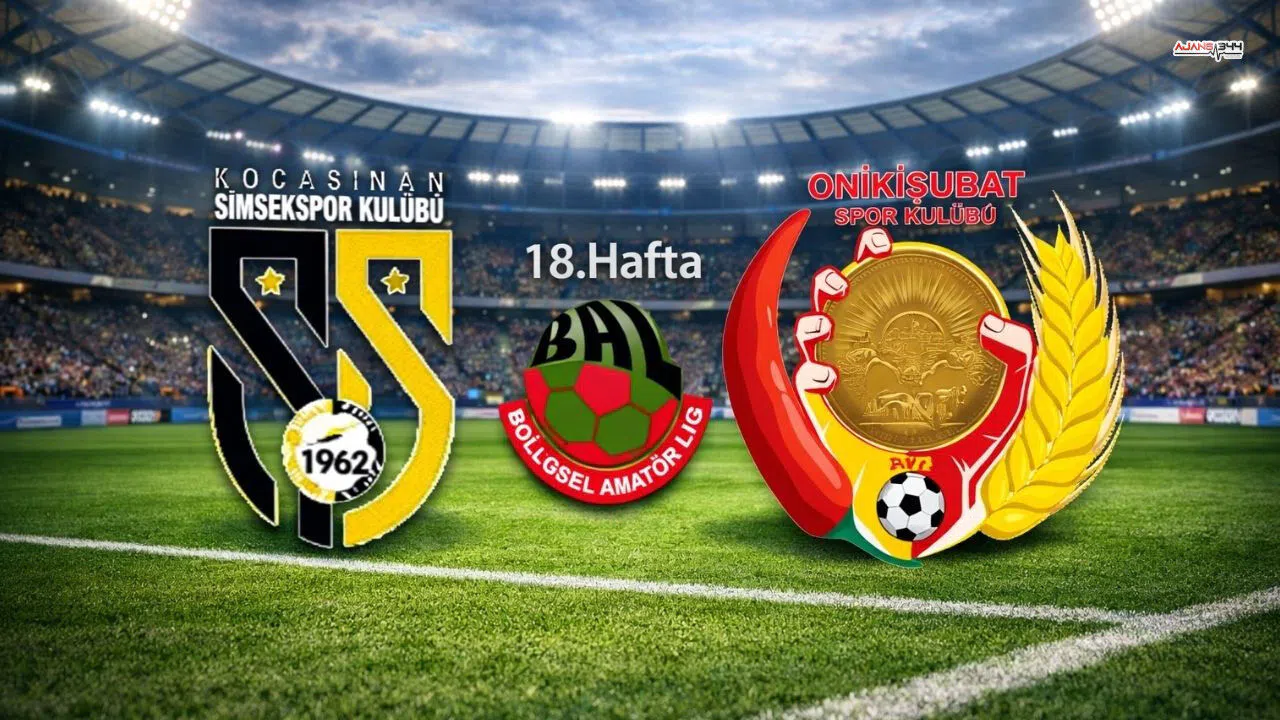 Kocasinan Şimşekspor Onikişubatspor ilk 11'ler belli oldu