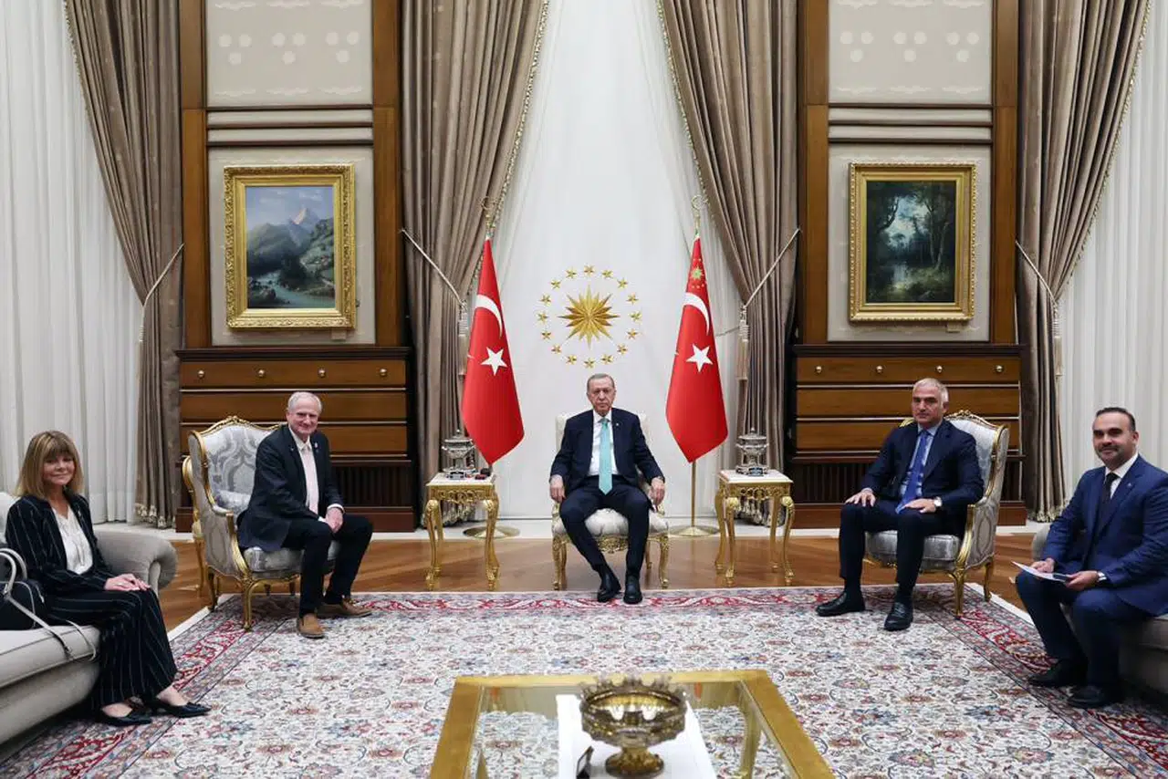 Cumhurbaşkanı Erdoğan, Uluslararası Uzay Federasyonu Genel Sekreteri Feichtinger'i kabul etti