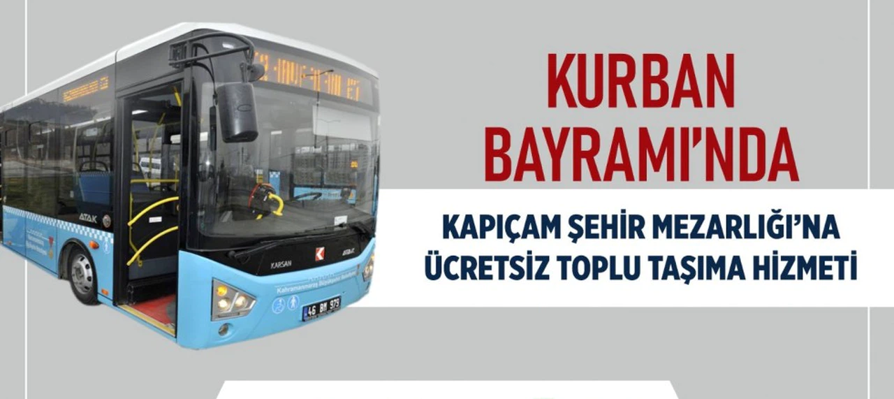 Büyükşehir’den Bayramda Kapıçam Mezarlığı’na Ücretsiz Ulaşım Hizmeti