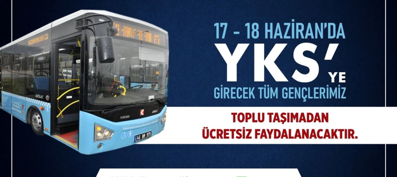 Büyükşehir’den YKS’ye Girecek Öğrencilere Ücretsiz Ulaşım Desteği