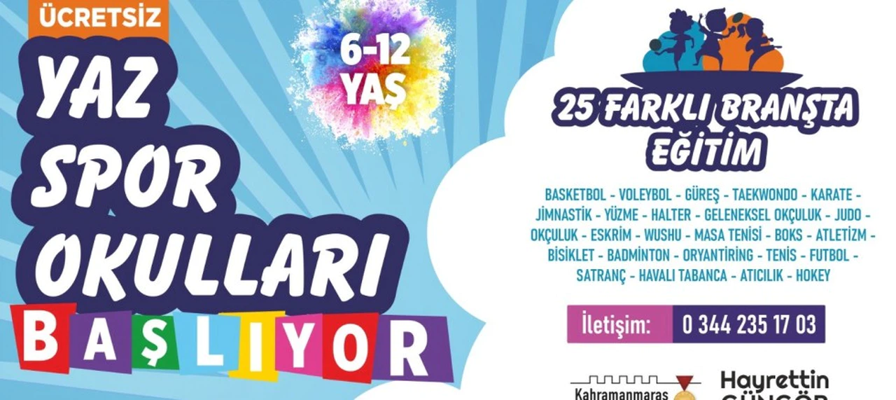 Haydi Çocuklar! Yaz Spor Okulları Sizi Bekliyor