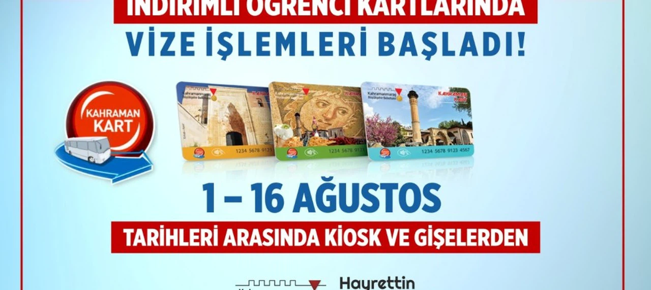 İndirimli Öğrenci Kartlarında Vize İşlemleri Başladı!