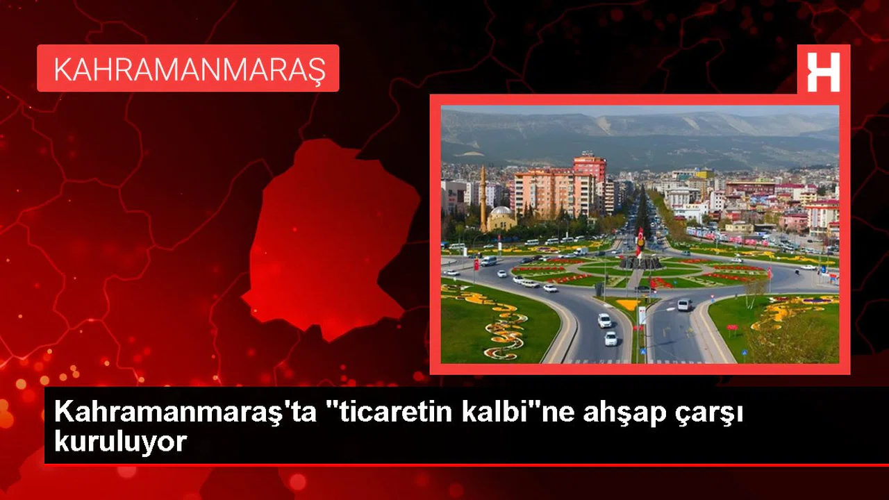 Kahramanmaraşta esnaf için ahşap malzemeler kullanılarak dükkanlar kuruluyor