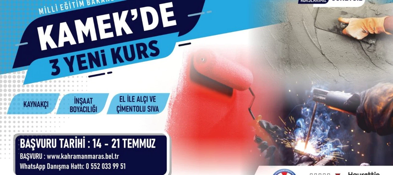 KAMEK’in Yeni Kurslarında Kayıtlar Başladı!