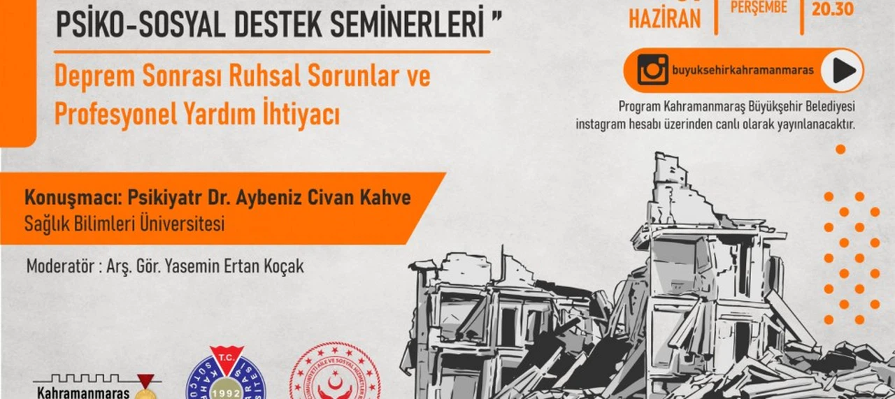 Psikiyatrist Dr. Kahve, Deprem Sonrası Ruhsal Sorunlarla Başa Çıkmayı Anlatacak