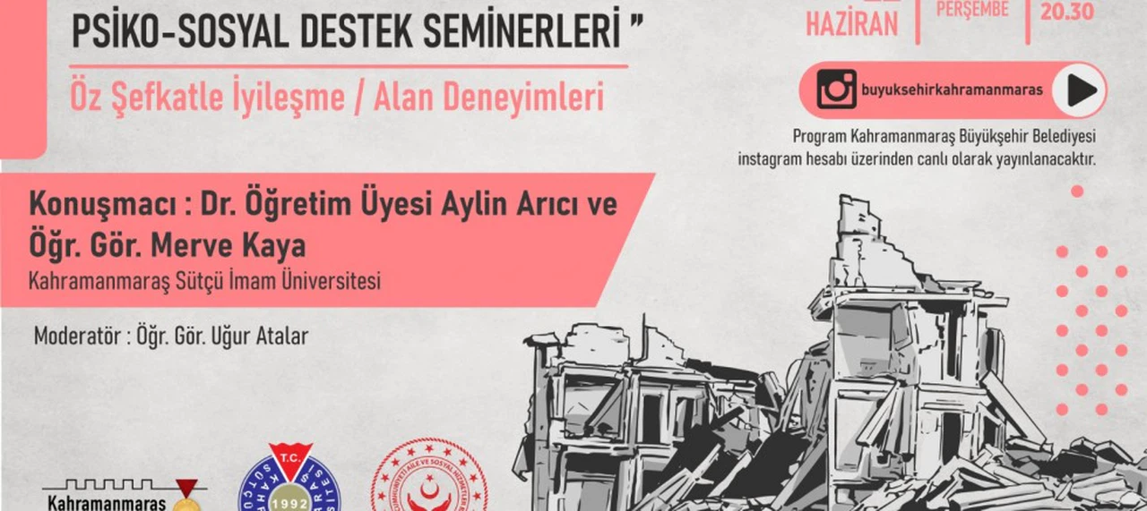 Psiko-Sosyal Destek Seminerleri ‘Öz Şefkatle İyileşme’yle Devam Edecek