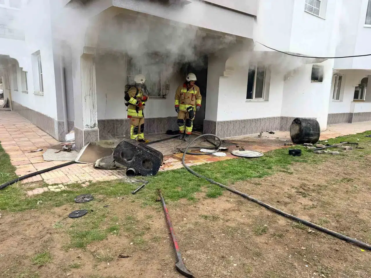 Kahramanmaraş’ta Apartmanda Yangın Paniği