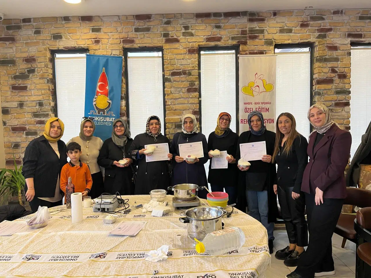 Kahramanmaraş’ta kadınlar üretim atölyesinde buluştu