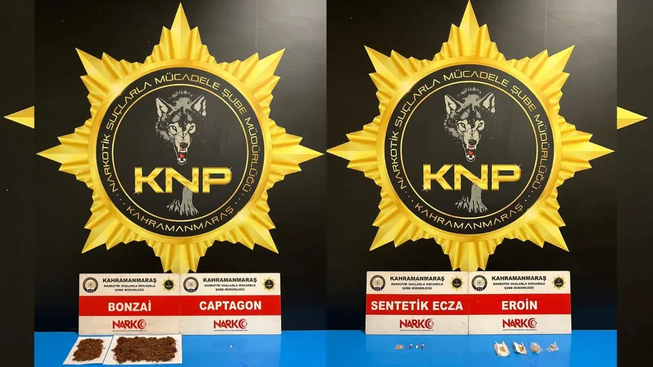 Kahramanmaraş'ta narkotik operasyonu! 2 şahıs tutuklandı