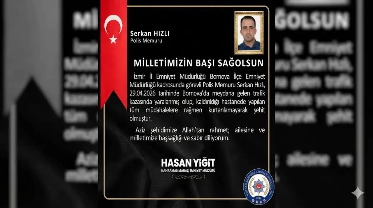 Kahramanmaraş Emniyet Müdürü Yiğit’ten Şehit Polis İçin Taziye Mesajı