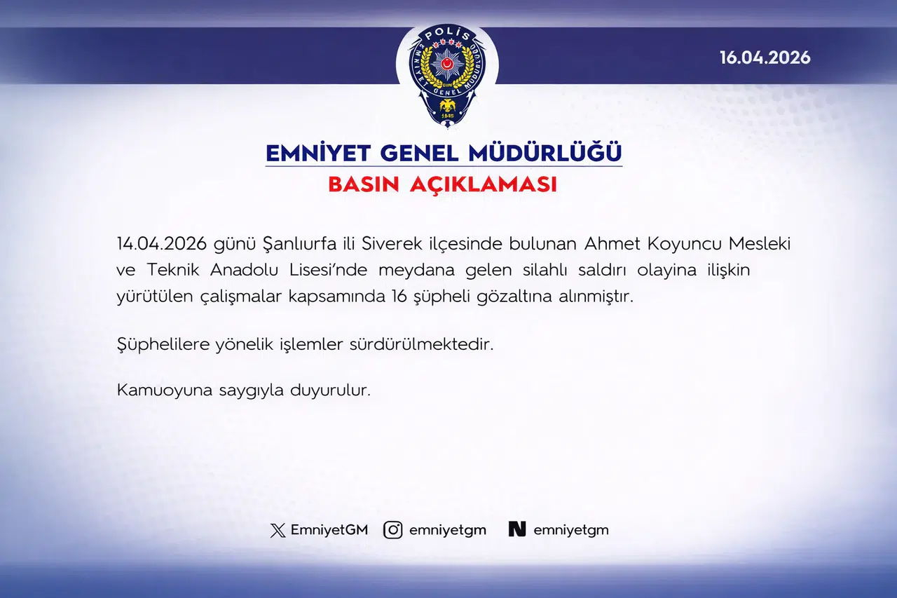 Yaşanan Olayda 16 Şüpheli Gözaltına Alındı