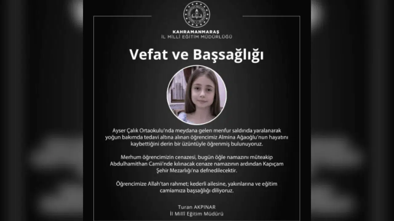 18 Gündür Yaşam Mücadelesi Veren Almina Hayatını Keybetti