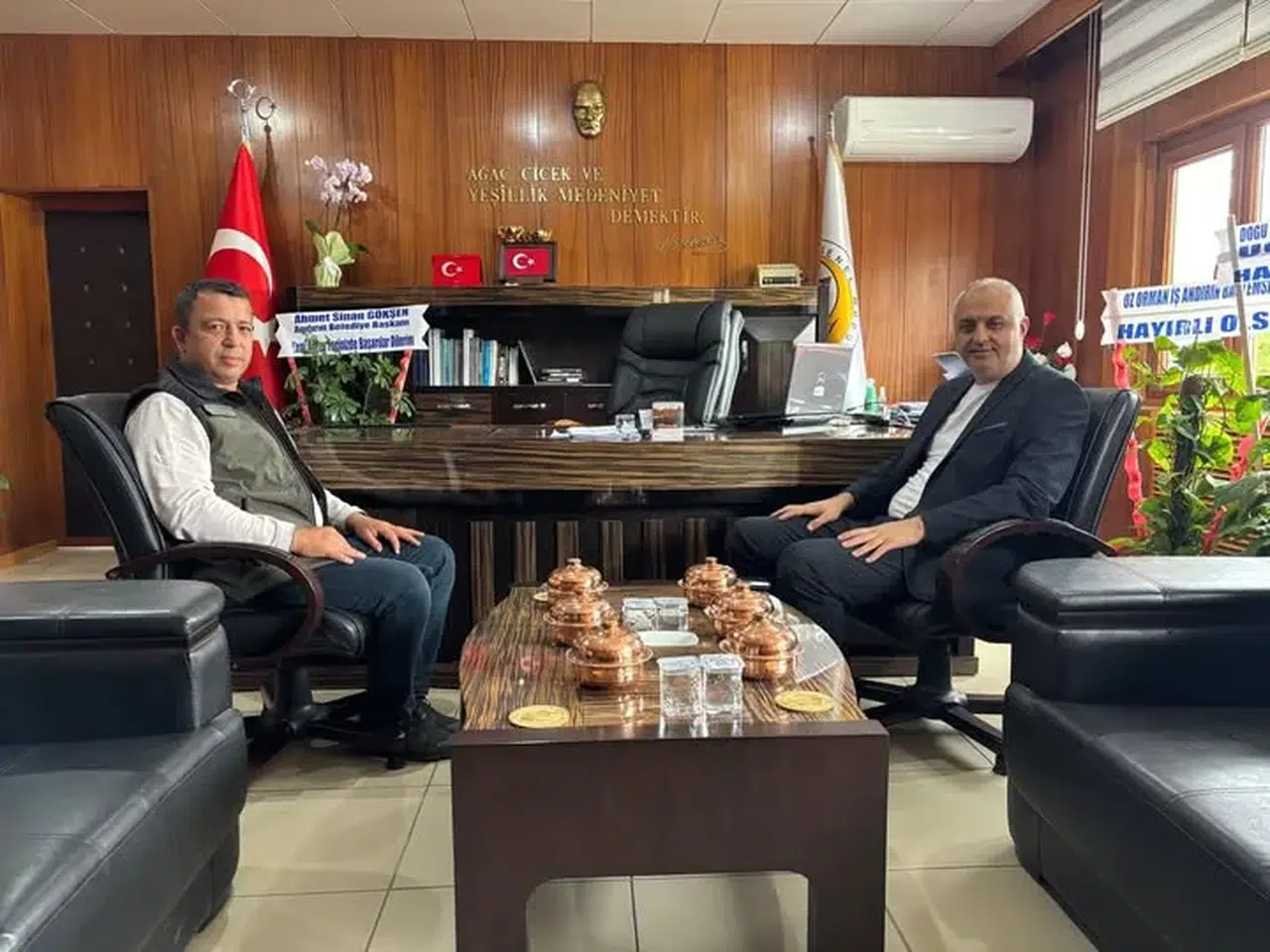 Andırın Belediye Başkanı Gökşen'den Yeni Müdüre Ziyaret